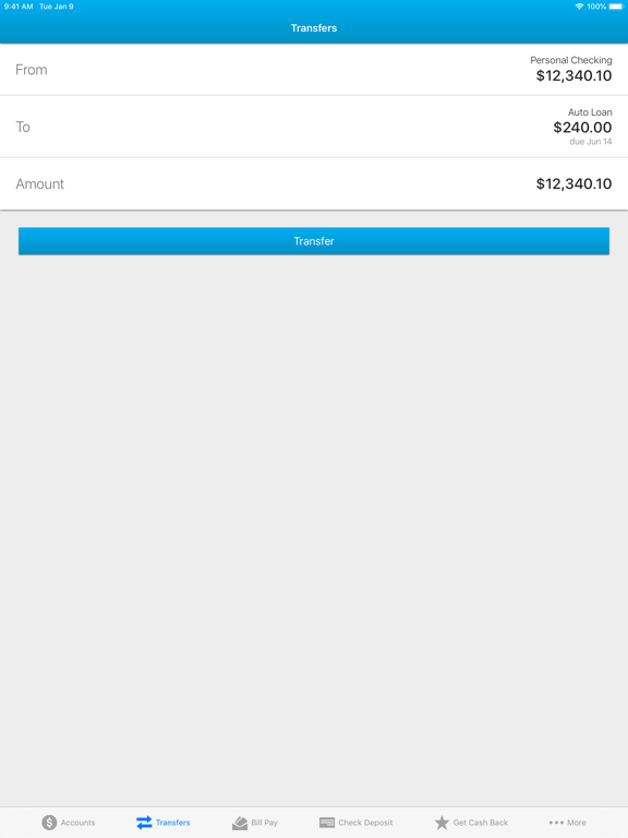 Mazuma Mobile iPad screenshot 4 - Finance app
