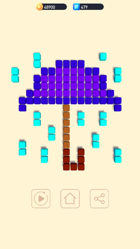 #4. Cubes art - unique puzzle (iOS) Podle: AA2G1 LTD