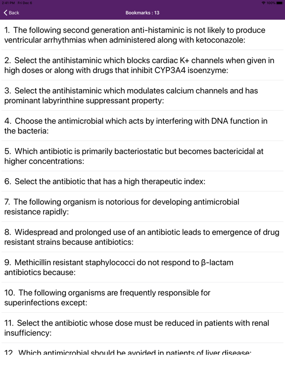 Pharmacology Practice Tests iPad screenshot 8 - Education app