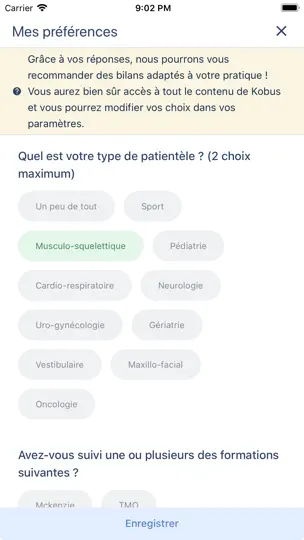 Capture d'écran de Kobus App sur iPhone 5