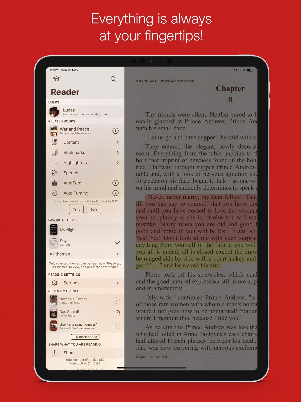 i2Reader Cloud ipad screenshot 3