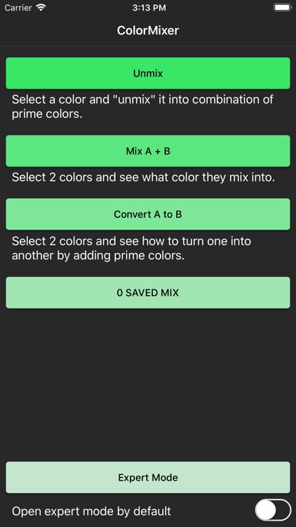 ColorMixer Mix Unmix & Convert