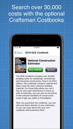 Construction Cost Estimator iPhone image 2