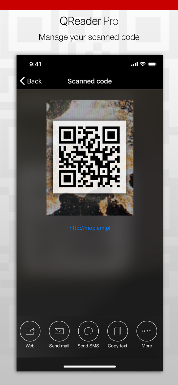 QR codes Reader Pro screenshot 2