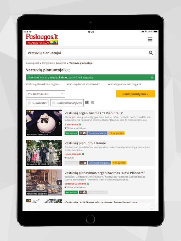 Screenshot #5 pour Paslaugos.lt