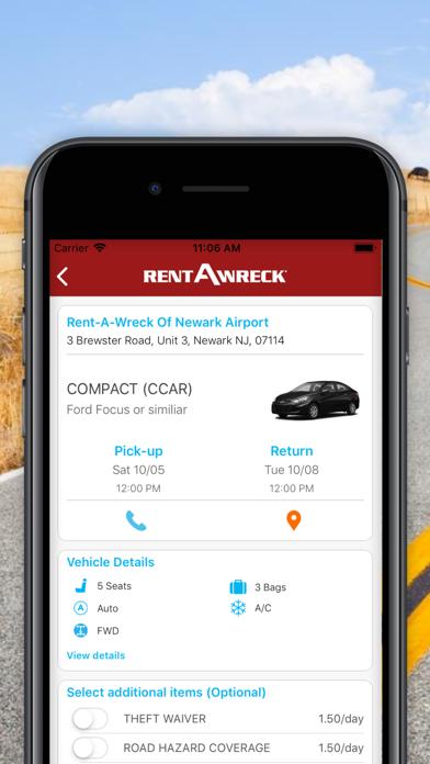 Rent-A-Wreck Car Rental Screenshot