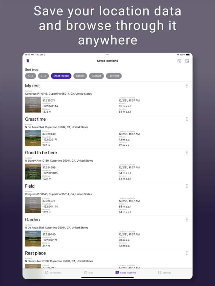 My Altitude and Elevation GPS