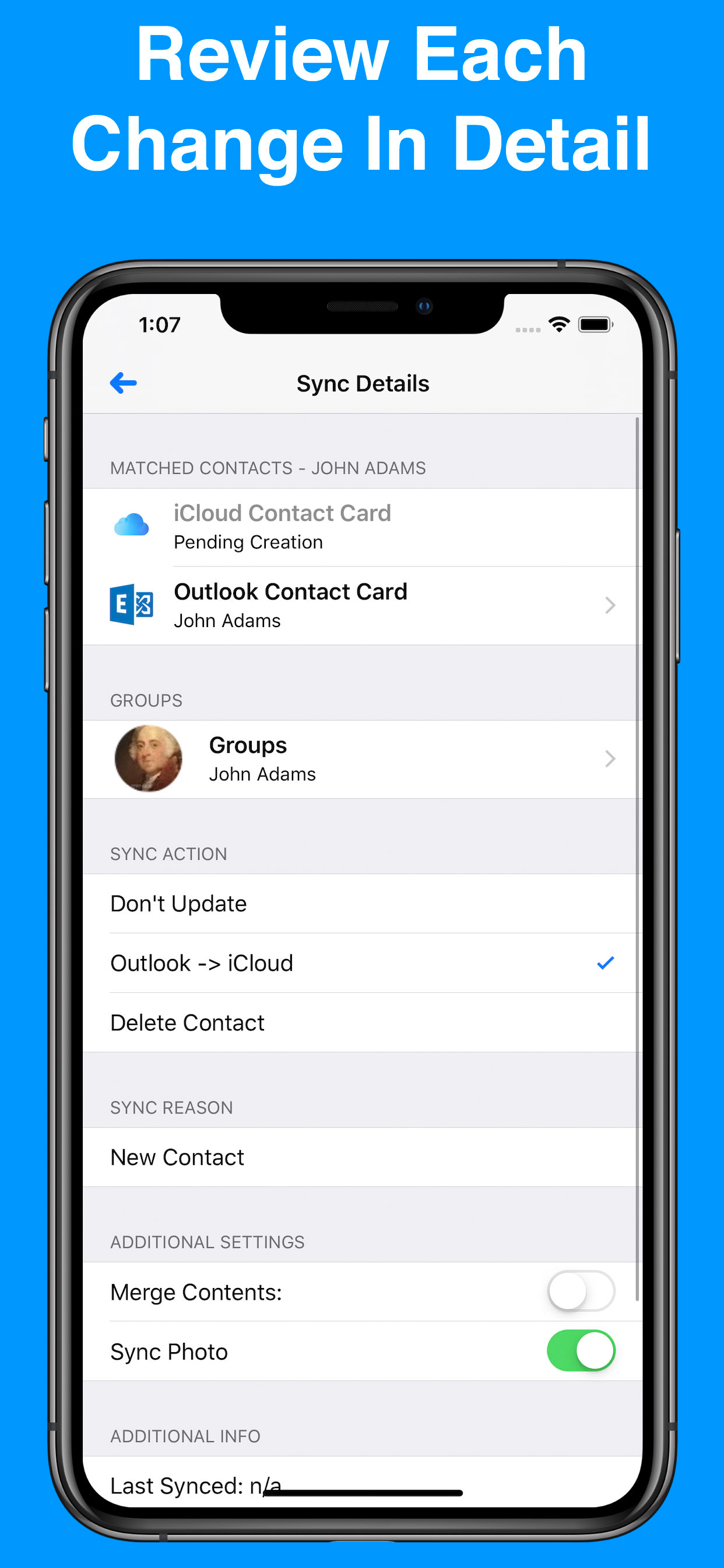 Contacts Mover