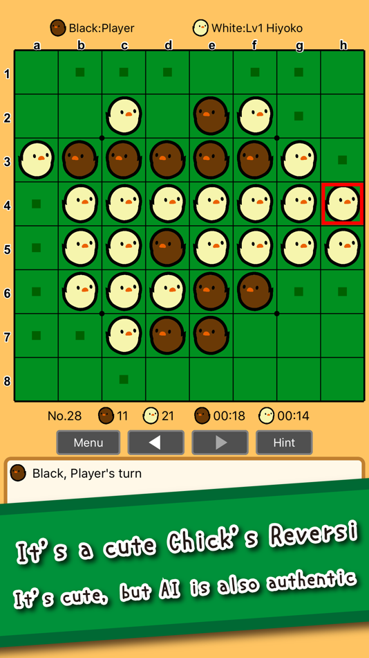 #2. Piyo Reversi (iOS) 由: STUDIO-K Inc.
