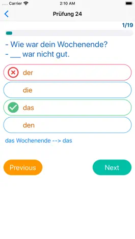 Game screenshot German Grammar A1-A2-B1-B2 hack