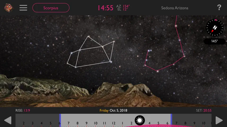 Captura de pantalla de Helios Location Light Pre-Vis en iPhone 4