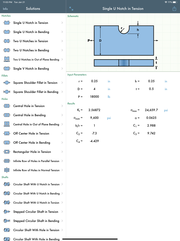 Screenshot #4 pour Stress Concentration Factors 2