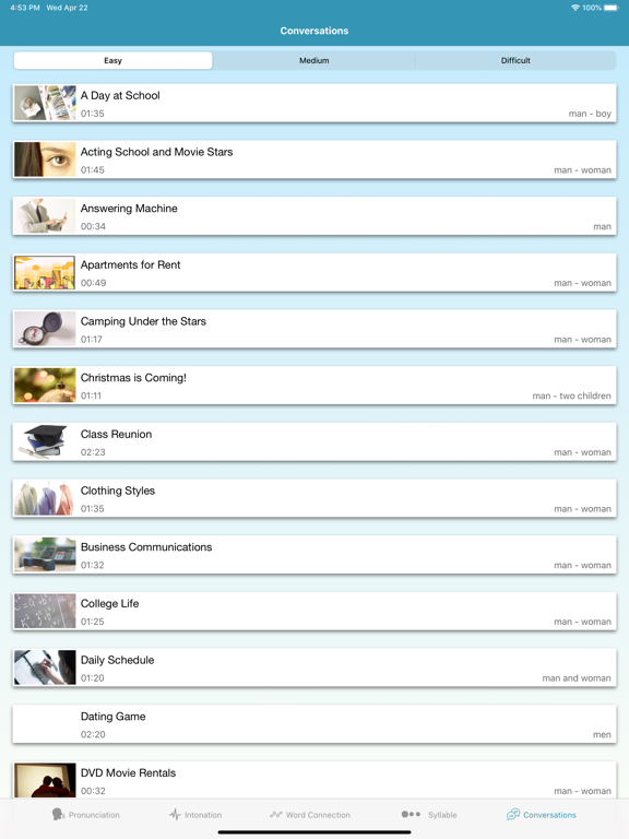 Accent Training - American iPad screenshot 6 - Education app