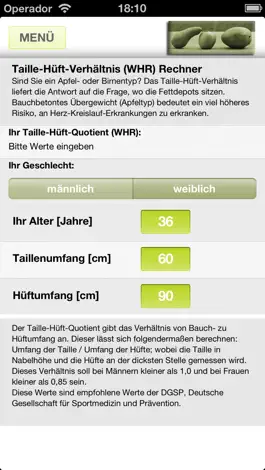 Game screenshot Fit-Rechner apk