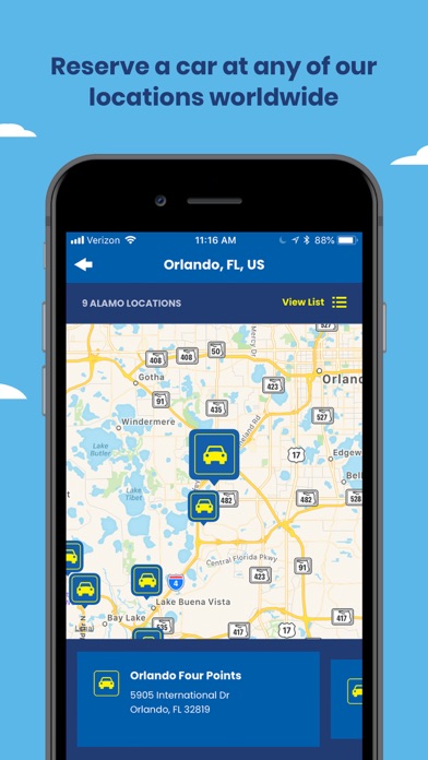 Alamo - Car Rental Screenshot