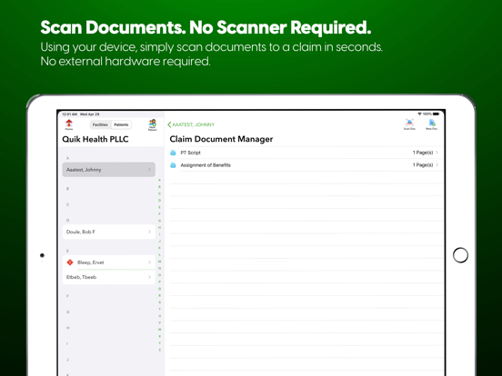 ClaimEase iPad screenshot 4 - Medical app