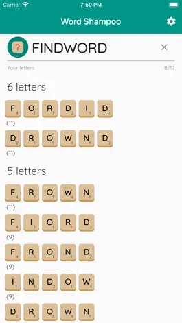 Game screenshot Word Shampoo hack