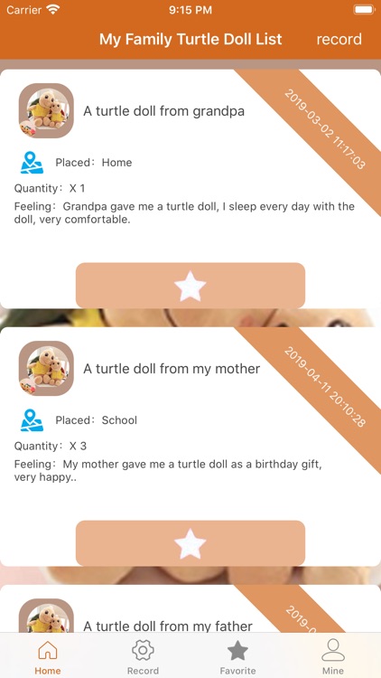 My Family Turtle Doll Records