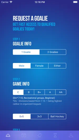 GoalieUp screenshot 1