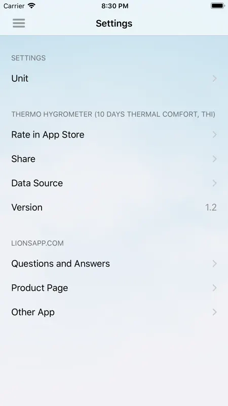 Thermo Hygromètre screenshot 6 of 7