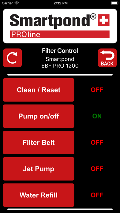 Smartpond PROline screenshot