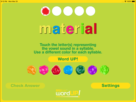 SPELL-Links WordUP! iPad screenshot 2 - Education app