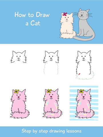 How to Draw a Cat Step by Stepのおすすめ画像1