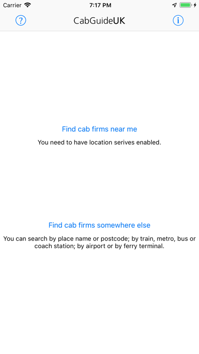 Screenshot #1 pour CabGuideUK
