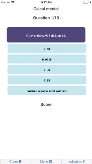 Capture d'écran de Prepa AS-AP sur iPhone 7