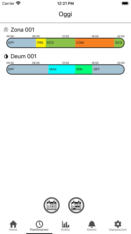 RadiaxWeb Regolazione