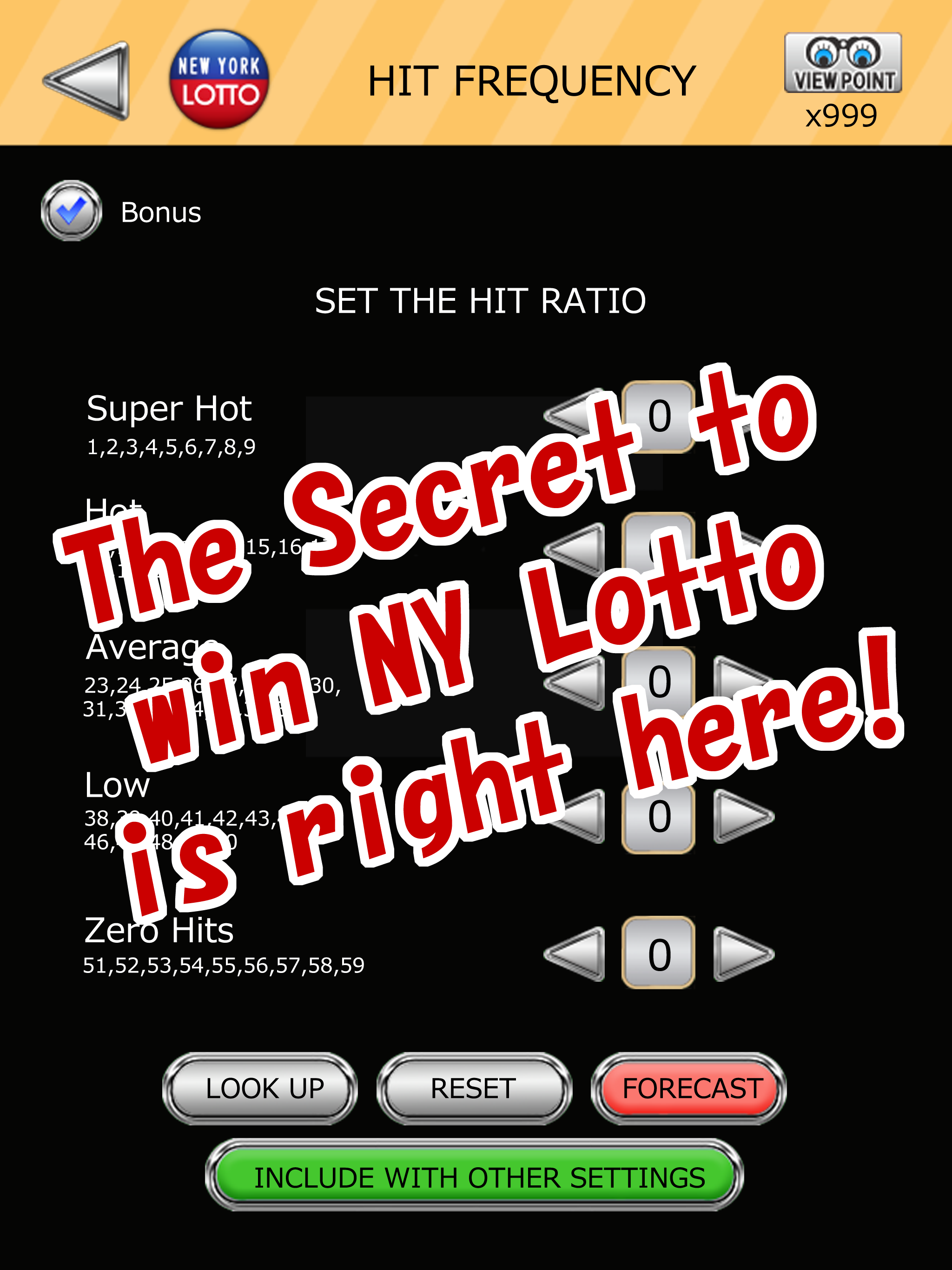 NY LOTTO SCIENTIFIC FORECAST