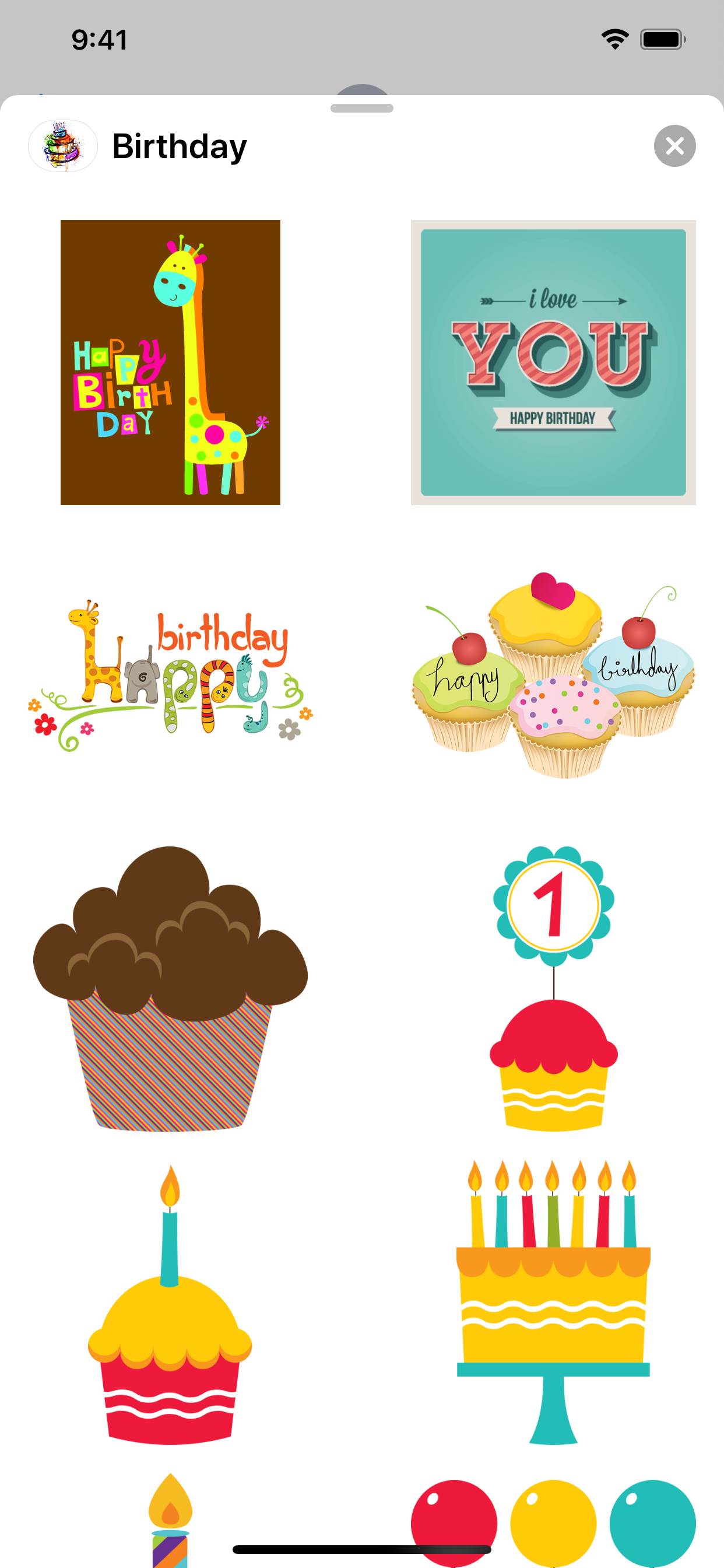 Happy Birthday Sticker Pack screenshot 3