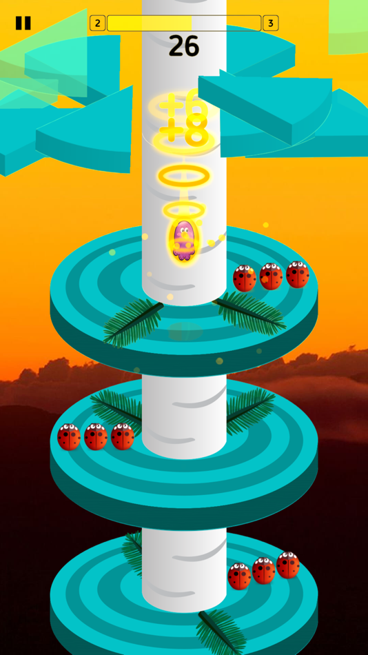#6. Spiral Jump Game (iOS) By: Dan Nguyen Ngoc Dan