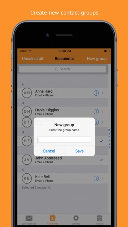 Easy Message LITE - Mass Text screenshot-7