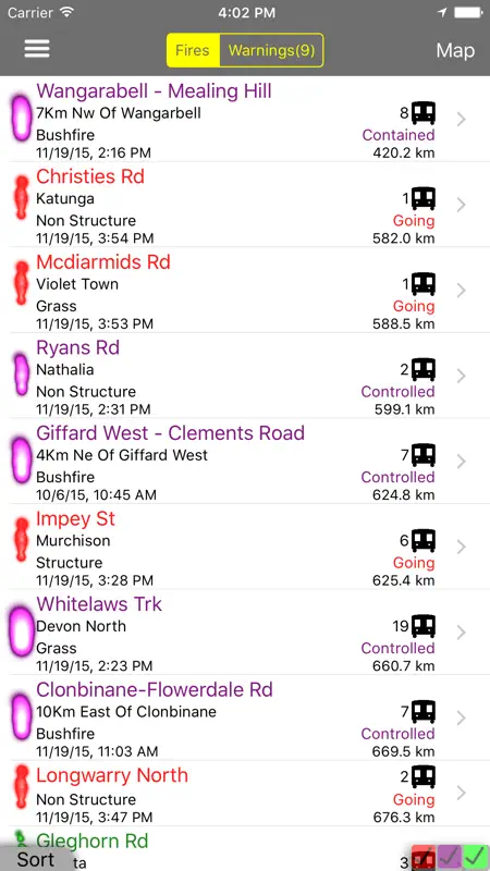 VIC Fires screenshot 1 of 5