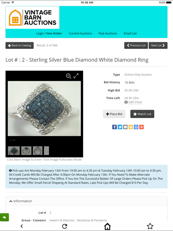 Screenshot #4 pour Vintage Barn Auctions