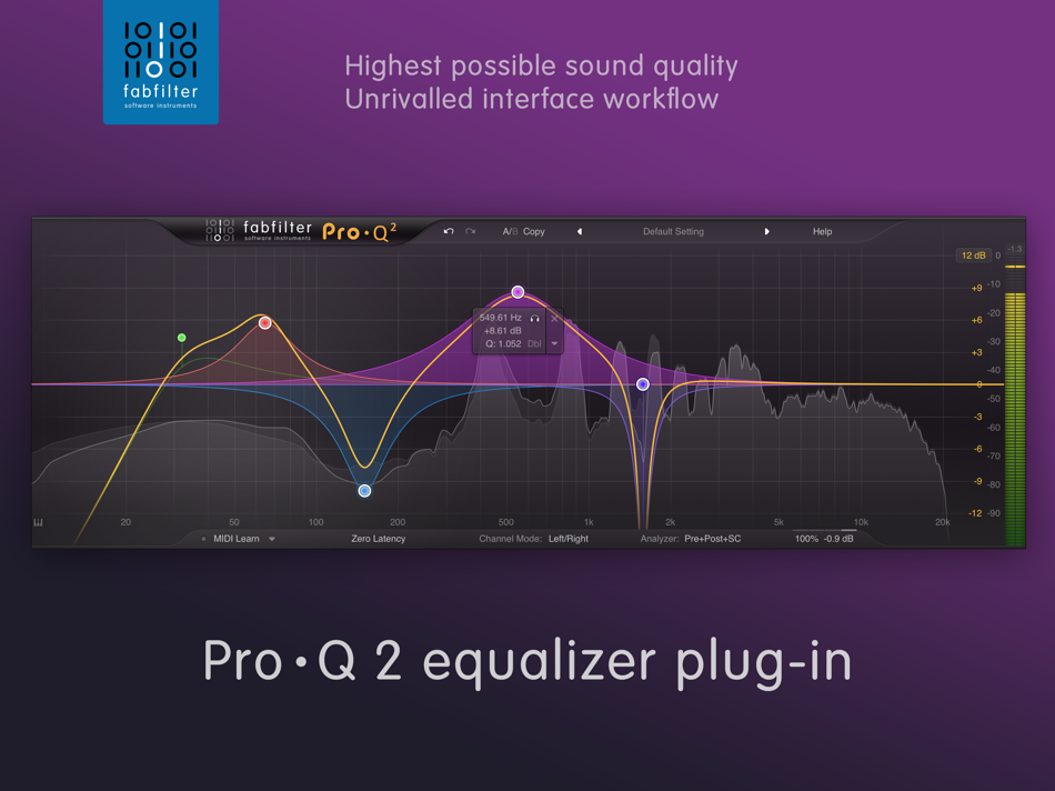 #1. FabFilter Pro-Q 2 (iOS) От: FabFilter
