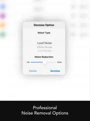 denoise audio - remove noise iPad Captures Décran 3