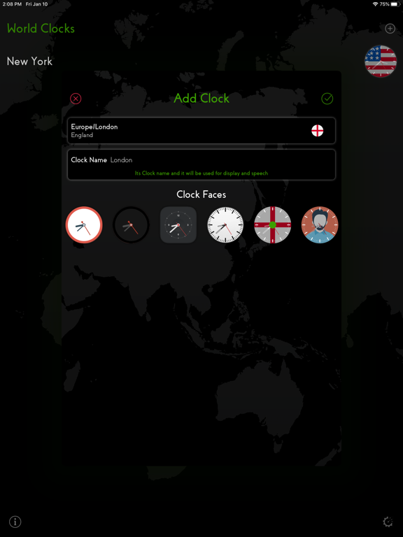 Screenshot #5 pour World Clocks - Widget