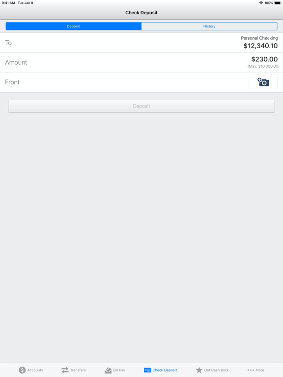 5Star Bank Mobile Banking iPad screenshot 7 - Finance app