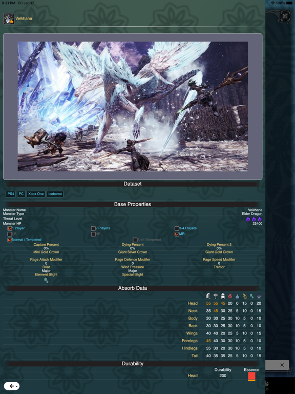 GameCat: MHW iPad screenshot 7 - Reference app