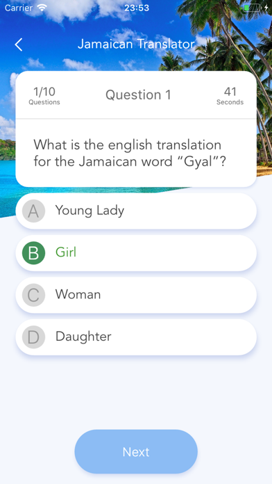 Jamaican Translator iPhone screenshot 3 - Education app