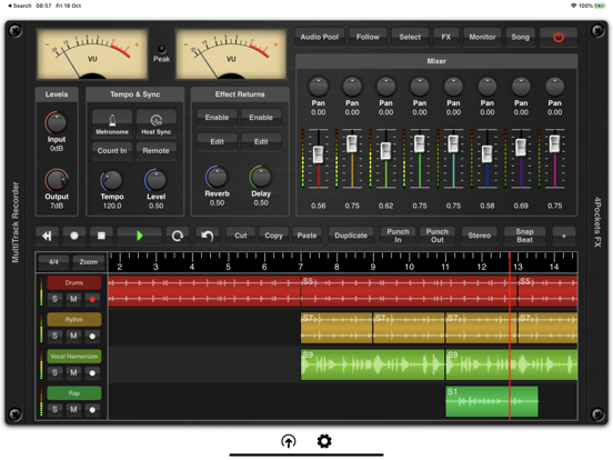 MultiTrack Recorder Plugin iPad app afbeelding 1