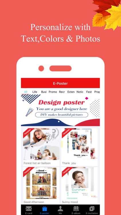 Greeting card-poster creator