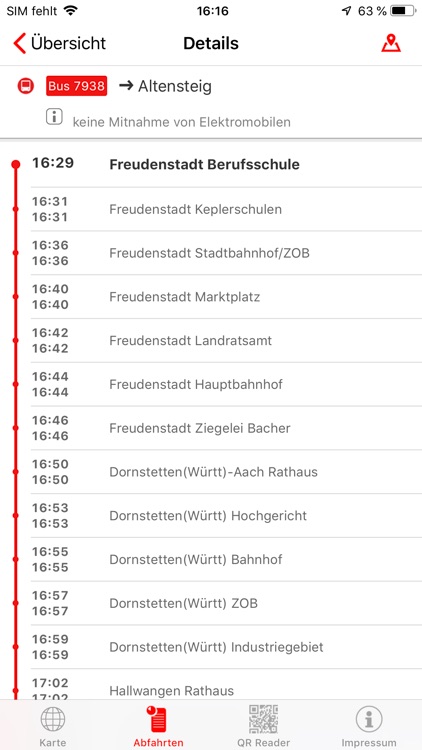DB Busradar Baden-Württemberg