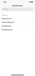 Domain Names screenshot #2 for iPhone