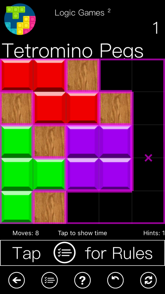 #8. 100² Logic Games-More puzzles (iOS) 由: Andrea Sabbatini