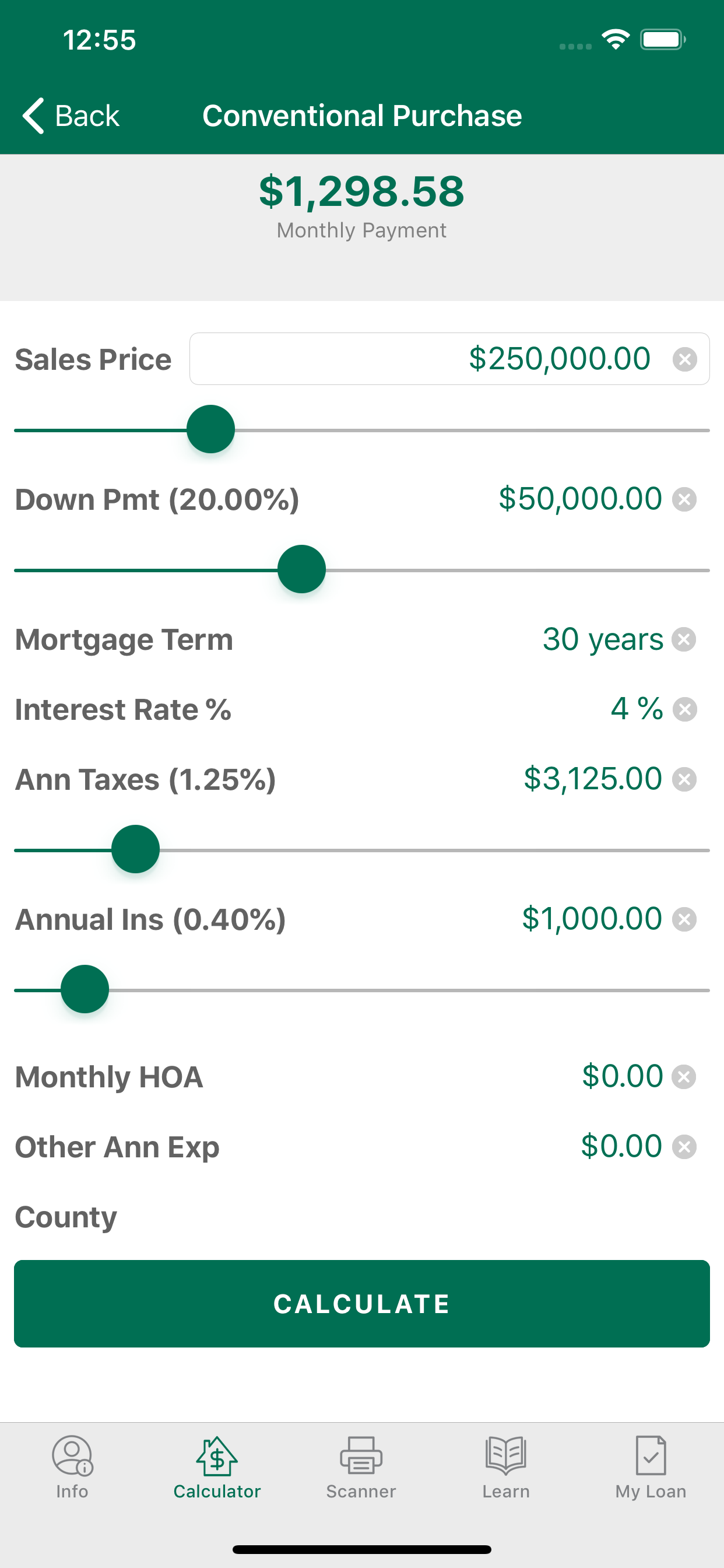 Bank of Washington Mortgage screenshot 3