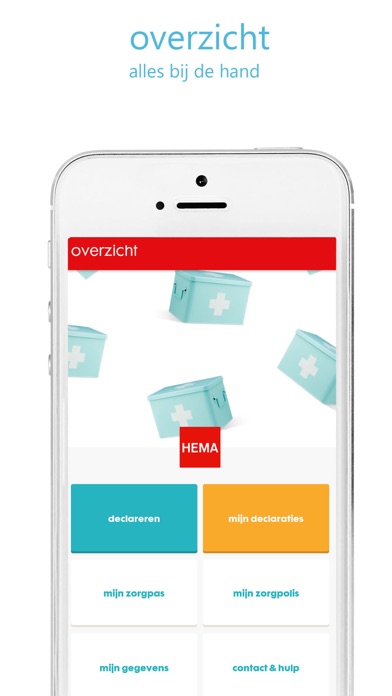 HEMA Zorg app Screenshot