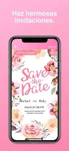 Screenshot 1 Crear invitaciones tarjetas iphone